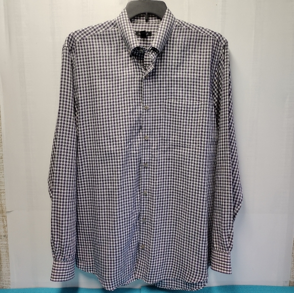 Van Heusen Men's Plaid Button up Shirt Size LT (16 1/2 - 17) - Picture 1 of 8